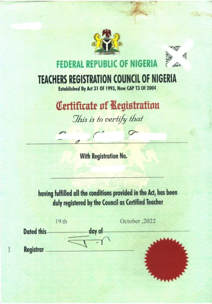 How to collect TRCN certificate