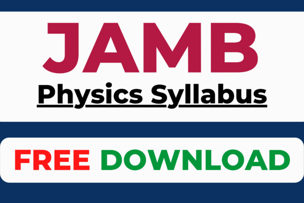 JAMB syllabus for Physics PDF download