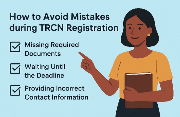 Mistakes Teachers Make During TRCN registration