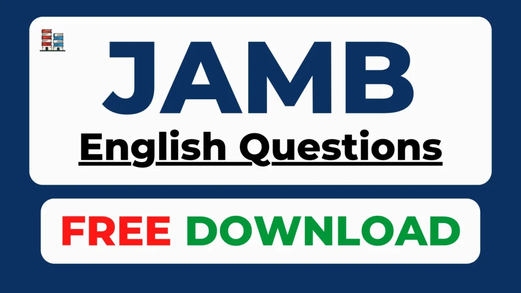 Free JAMB English past questions PDF download 